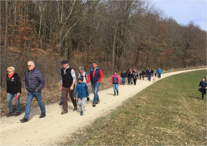 SW-H bei der Karfreitagswanderung 2018 zur Lindenau