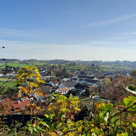 Ausblick an der Kirche in Andechs