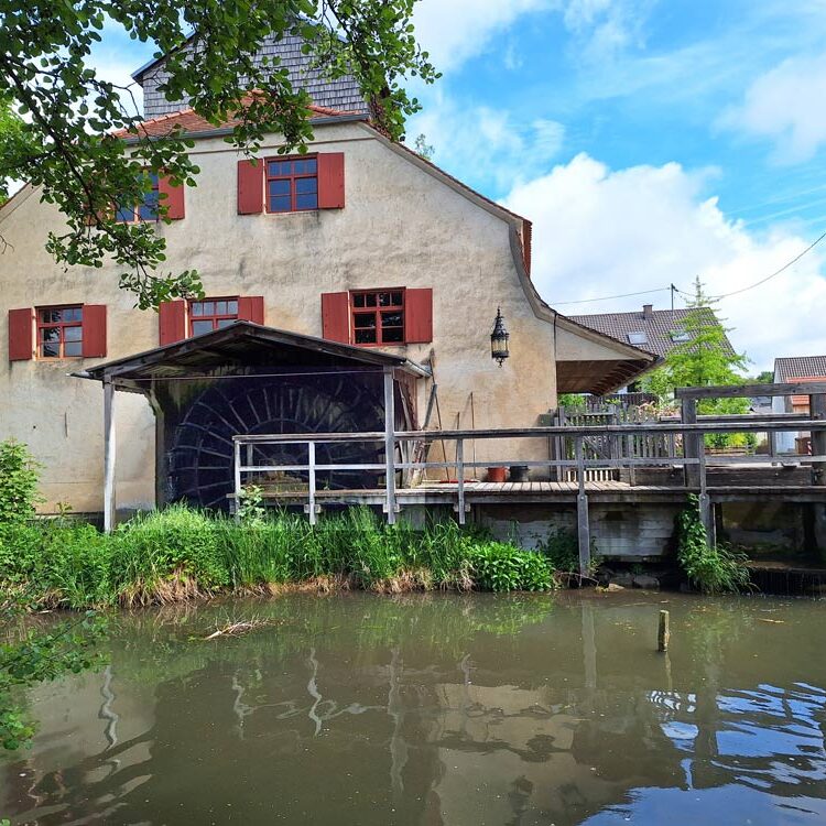 Wasserrad bei der Mühle